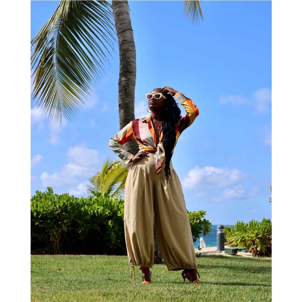 Fe Noel x Target Linen Yoke Pants